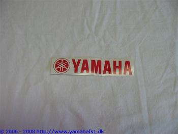 Rød Yamaha mærke
