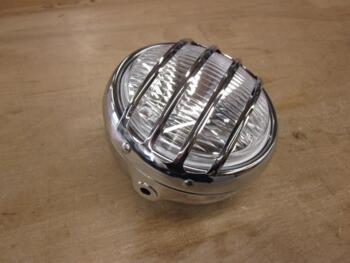 Forlygte krom, komplet med parabol med gitter