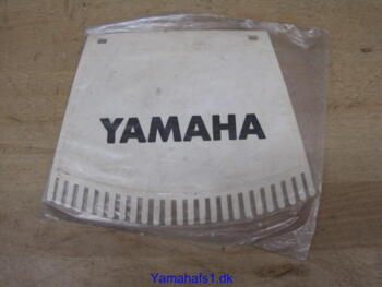 Stænklap Yamaha hvid retro stor 25cm