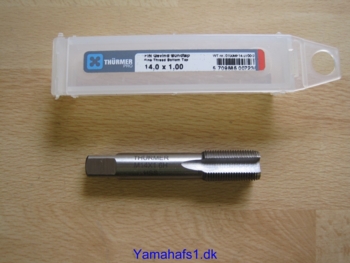 Specialtap for gevindbøsning til kaliber ved bremserør. M12x1mm