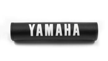 Yamaha styrpude 24cm sort/hvid, imiteret læder