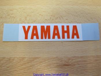 Orange Yamaha mærke for originalt anderøvssæde