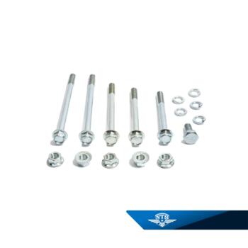 Boltesæt for motor ophæng, med flangehoveder