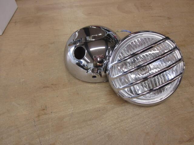 Forlygte krom, komplet med parabol med gitter