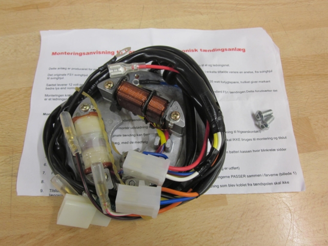 Elektronisk tændings anlæg 12V Basis - uden cdi og regulator