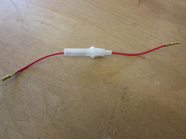 Sikringsholder med 1 stk sikring, ved batteri, Type 2