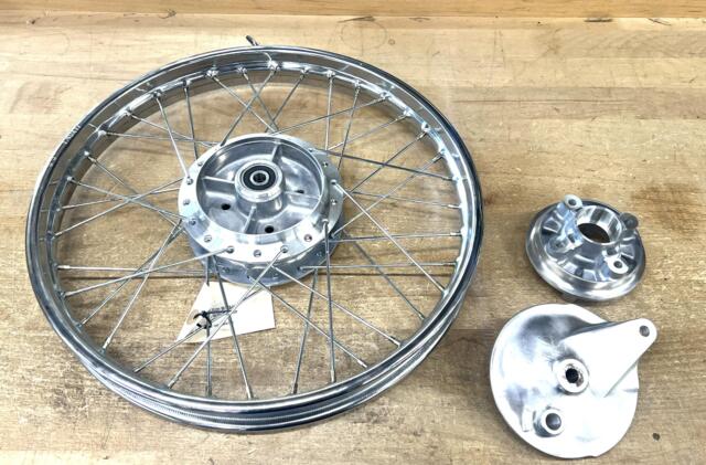 Baghjul gl model 69-76 årg. 1,40x17" DID, børstet aluminium