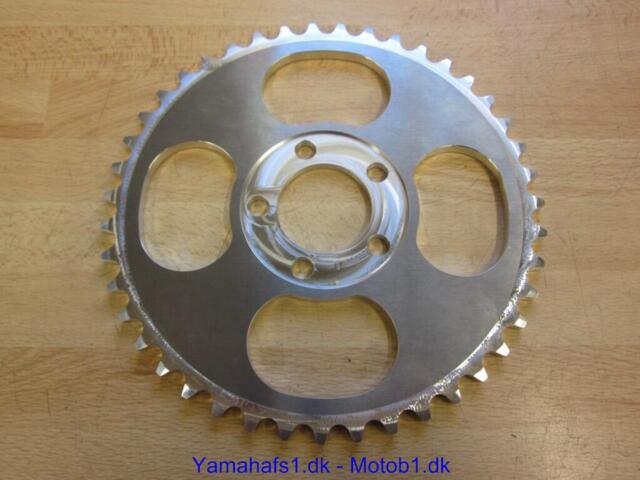 Bagtandhjul 43tands i Aluminium, Specielt lavet til dansk 2gears nav.