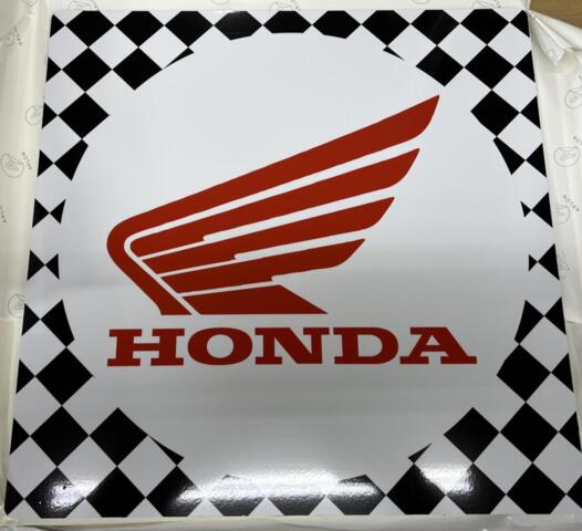 Støttebensplade med Honda logo, for dobbel støtteben