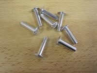 Alunitter med rundt hoved 5x20mm. Sæt af 8stk