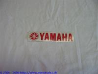 Rød Yamaha mærke