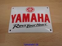 Yamaha Emaljeskilt Firkantet