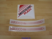 Maxico VM86 staffering  Komplet sæt.