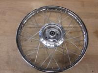 Baghjul gl model 69-76 årg. 1,40x17", børstet aluminium